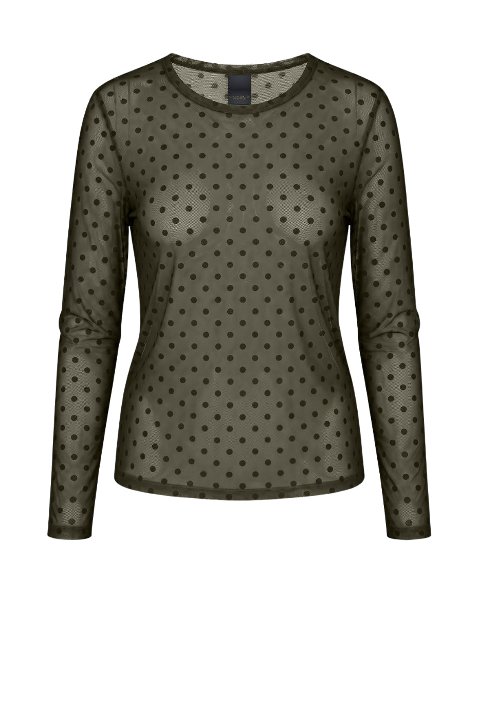 LUXZUZ // ONE TWO Dot Mesh T-shirt T-Shirt 633 Army