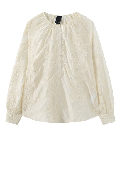 LUXZUZ // ONE TWO Eivoana Blouse Blouse 741 Ecru