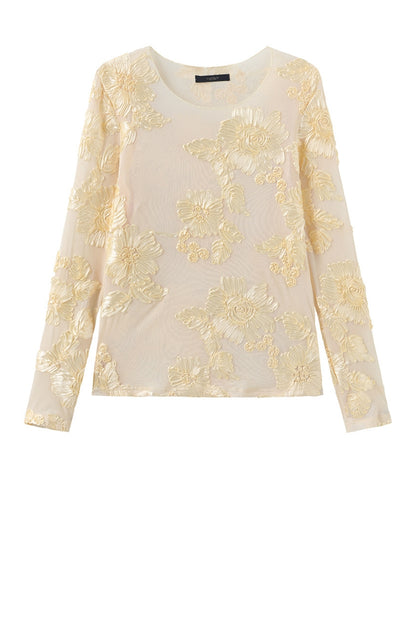 LUXZUZ // ONE TWO Florana T-Shirt T-Shirt 129 Pastel Yellow
