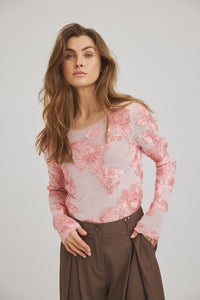 Florana T-Shirt - Chalk Pink
