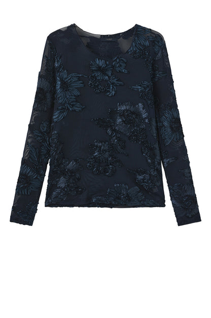 LUXZUZ // ONE TWO Florana T-Shirt T-Shirt 560 Dress Blues