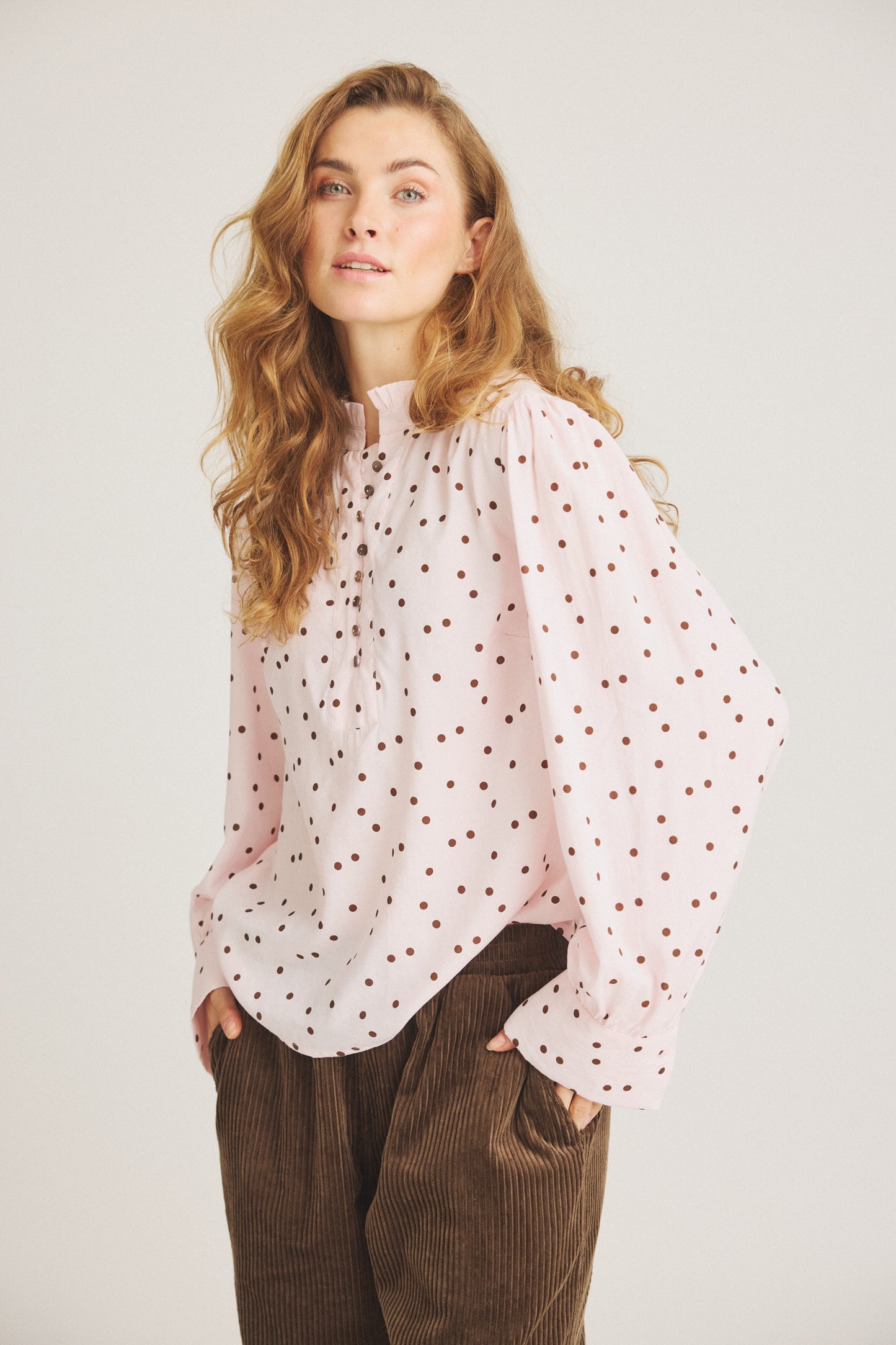 LUXZUZ // ONE TWO Flow Blouse Blouse 384 Cradle Pink
