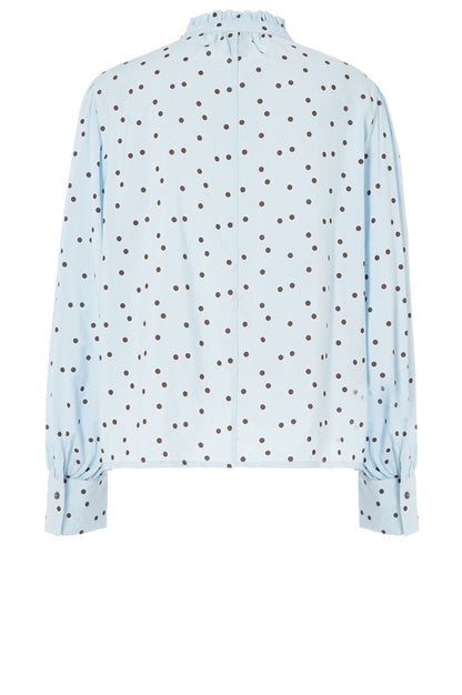 LUXZUZ // ONE TWO Flow Blouse Blouse 503 Blue Fog