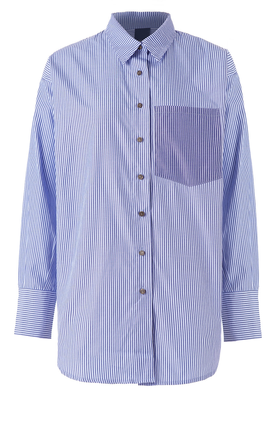 LUXZUZ // ONE TWO Gertantia Shirt Shirt 535 Colony Blue