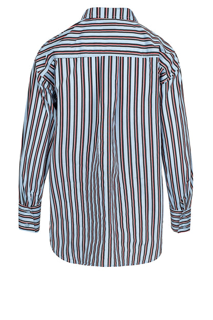 LUXZUZ // ONE TWO Gertantu Shirt Shirt 526 Della Robbia Blue