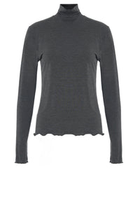 Jachio Bamboo Rollneck - Dark Grey Melange
