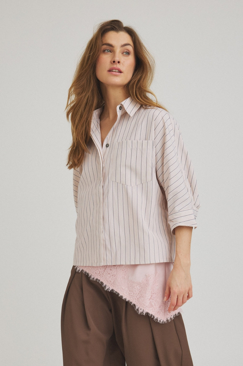LUXZUZ // ONE TWO Jani Shirt Shirt 789 Chateau Gray