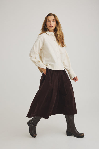 LUXZUZ // ONE TWO Jansine Skirt Skirt 790 Java Brown