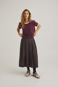 Jansine Skirt - Chocolate Plum