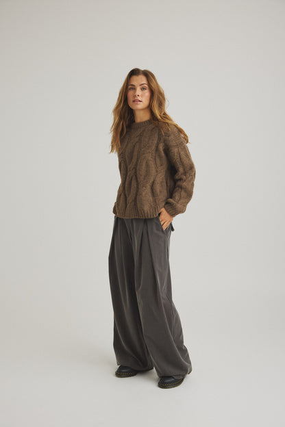 LUXZUZ // ONE TWO Jaqueline pant Pant 833 Asphalt