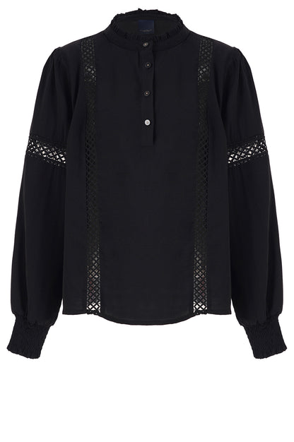 LUXZUZ // ONE TWO Jillie Blouse Blouse 999 Black