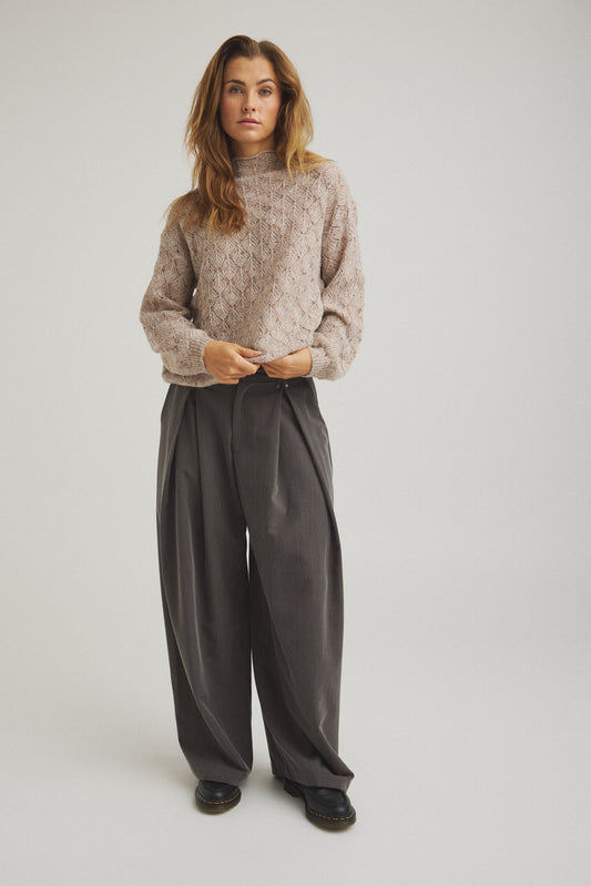 LUXZUZ // ONE TWO Joye Knit Knit 730 Deep Taupe