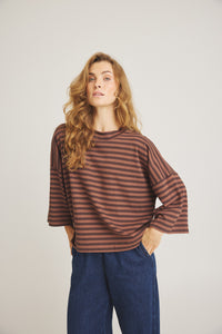 Julia T-Shirt - Coffee Bean