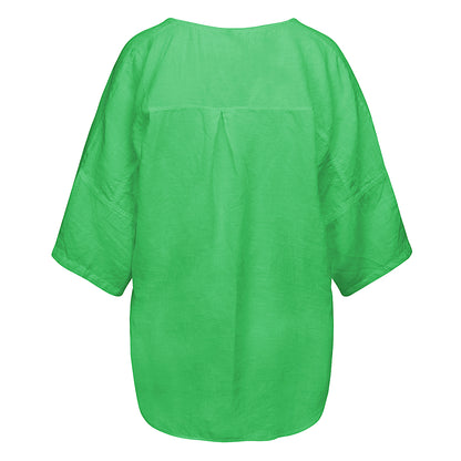 LUXZUZ // ONE TWO Kamilla Blouse Blouse 623 Kelly Green