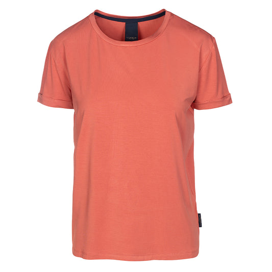 LUXZUZ // ONE TWO Karin Bamboo T-Shirt 216 Apricot Brandy