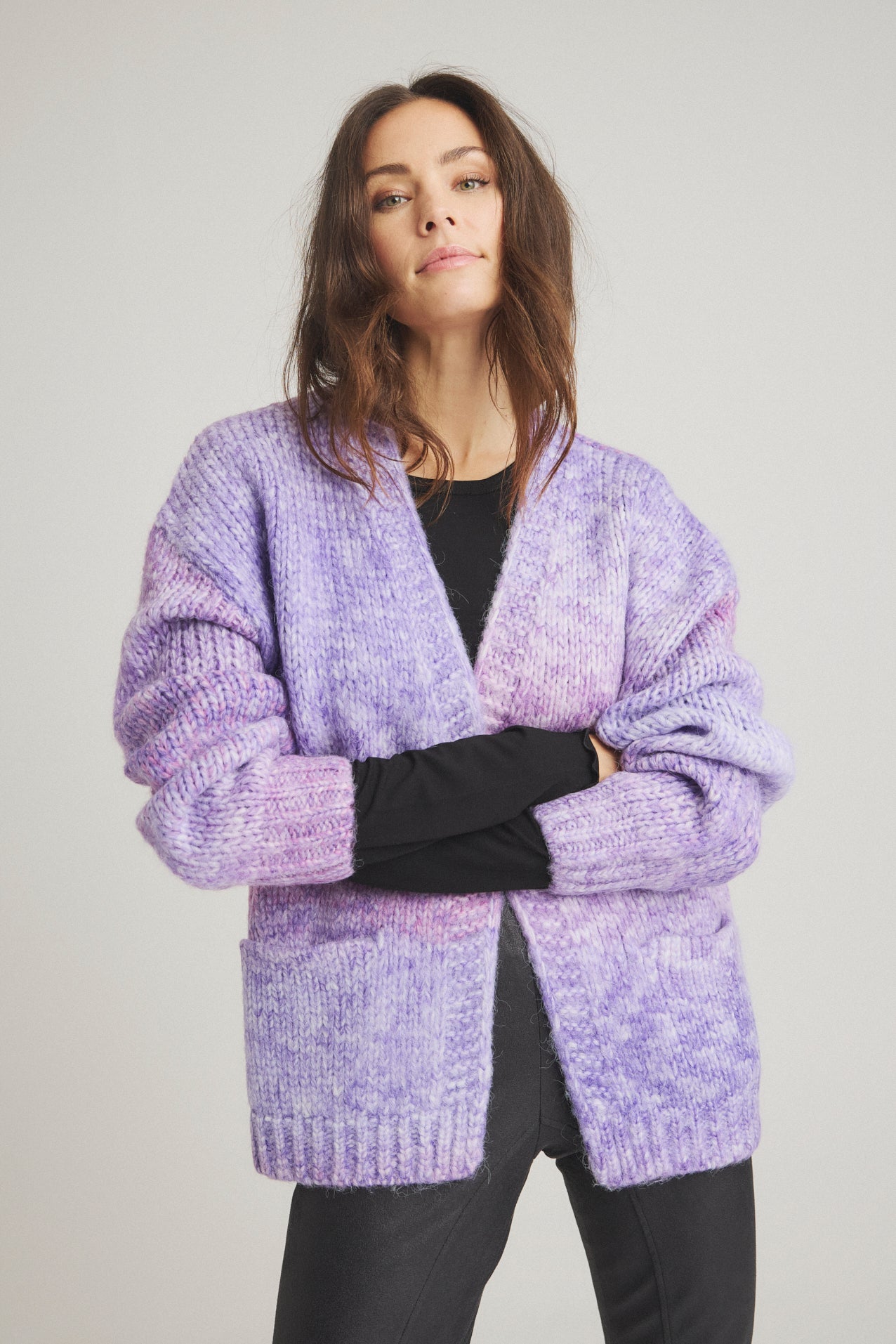 LUXZUZ // ONE TWO Kicka Knit Knit 446 Chalk Violet