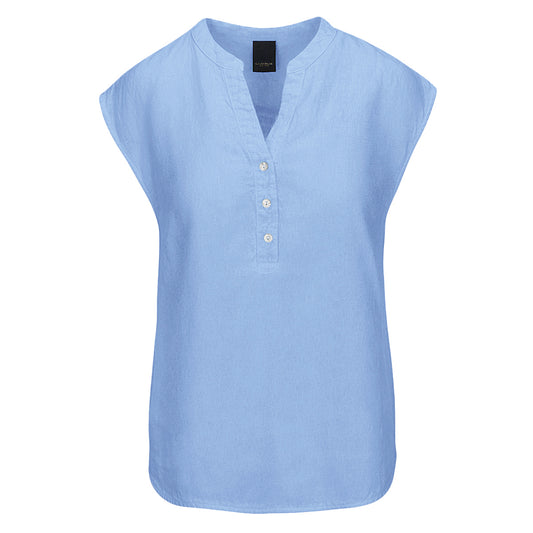 LUXZUZ // ONE TWO Kikantia Top Top 510 Chambray Blue