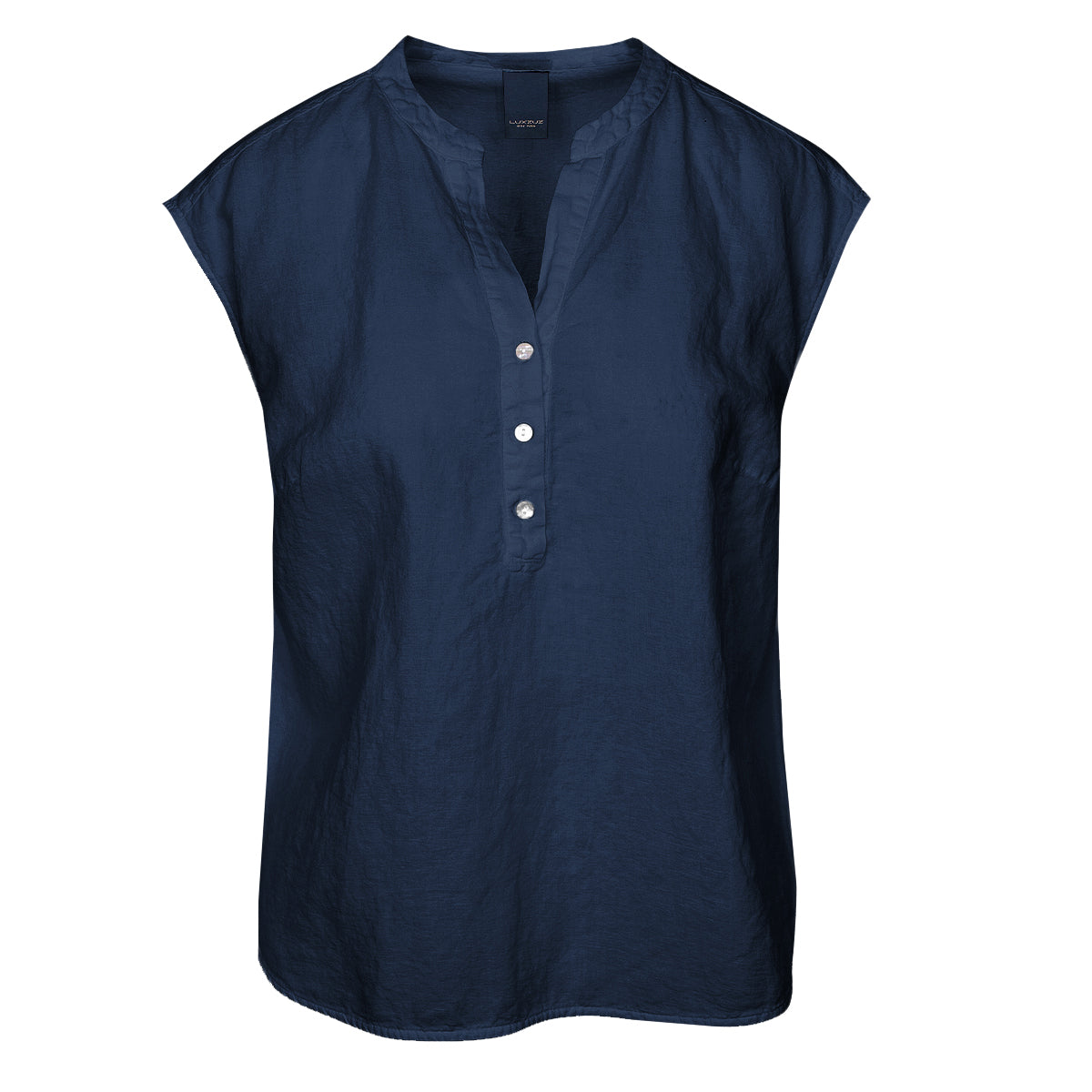 LUXZUZ // ONE TWO Kikantia Top Top 575 Navy Blue