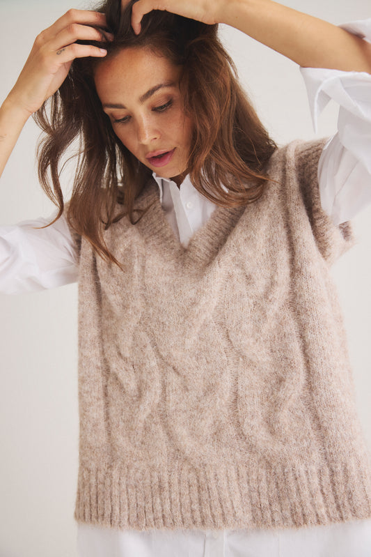 LUXZUZ // ONE TWO Kraka Knit Knit 759 Light Taupe