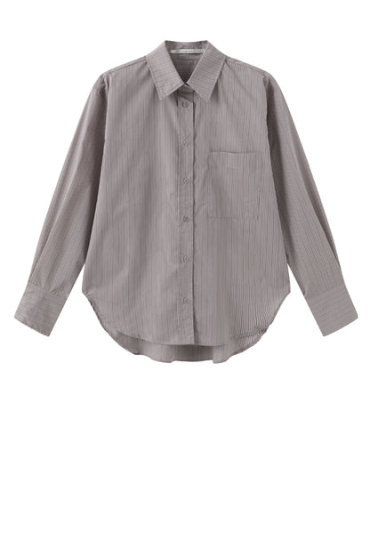 LUXZUZ // ONE TWO Laika Shirt Shirt 716 Bark Brown