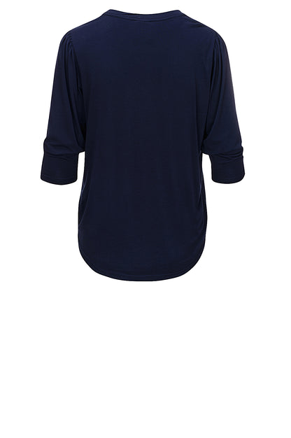 LUXZUZ // ONE TWO Lailong Bamboo T-Shirt 577 Night Blue