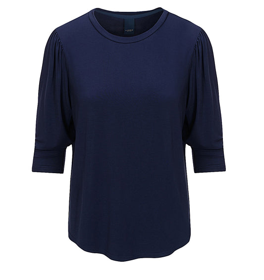LUXZUZ // ONE TWO Lailong Bamboo T-Shirt 577 Night Blue