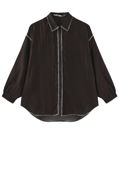 LUXZUZ // ONE TWO Lane Shirt Shirt 799 Choco Lux