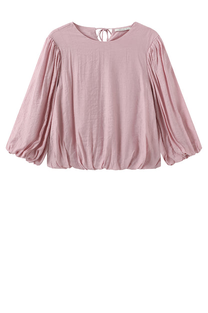 LUXZUZ // ONE TWO Leis Blouse Shirt 362 Strawberry Ice