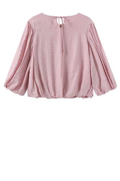 LUXZUZ // ONE TWO Leis Blouse Shirt 362 Strawberry Ice