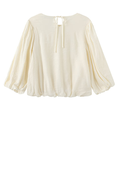 LUXZUZ // ONE TWO Leis Blouse Shirt 741 Ecru
