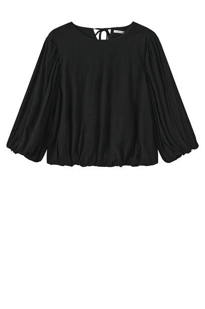 LUXZUZ // ONE TWO Leis Blouse Shirt 999 Black