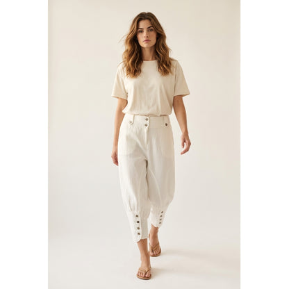 LUXZUZ // ONE TWO Linca Pant Pant 902 Natural White