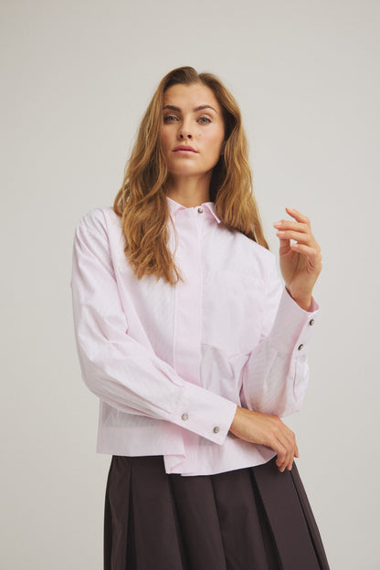 LUXZUZ // ONE TWO Makiero Shirt Shirt 384 Cradle Pink