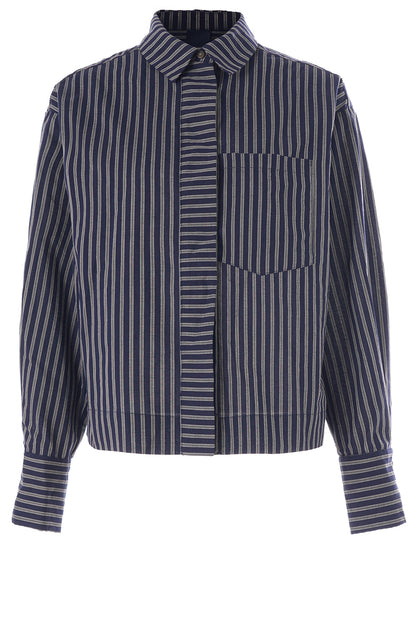 LUXZUZ // ONE TWO Makiero Shirt Shirt 577 Night Blue