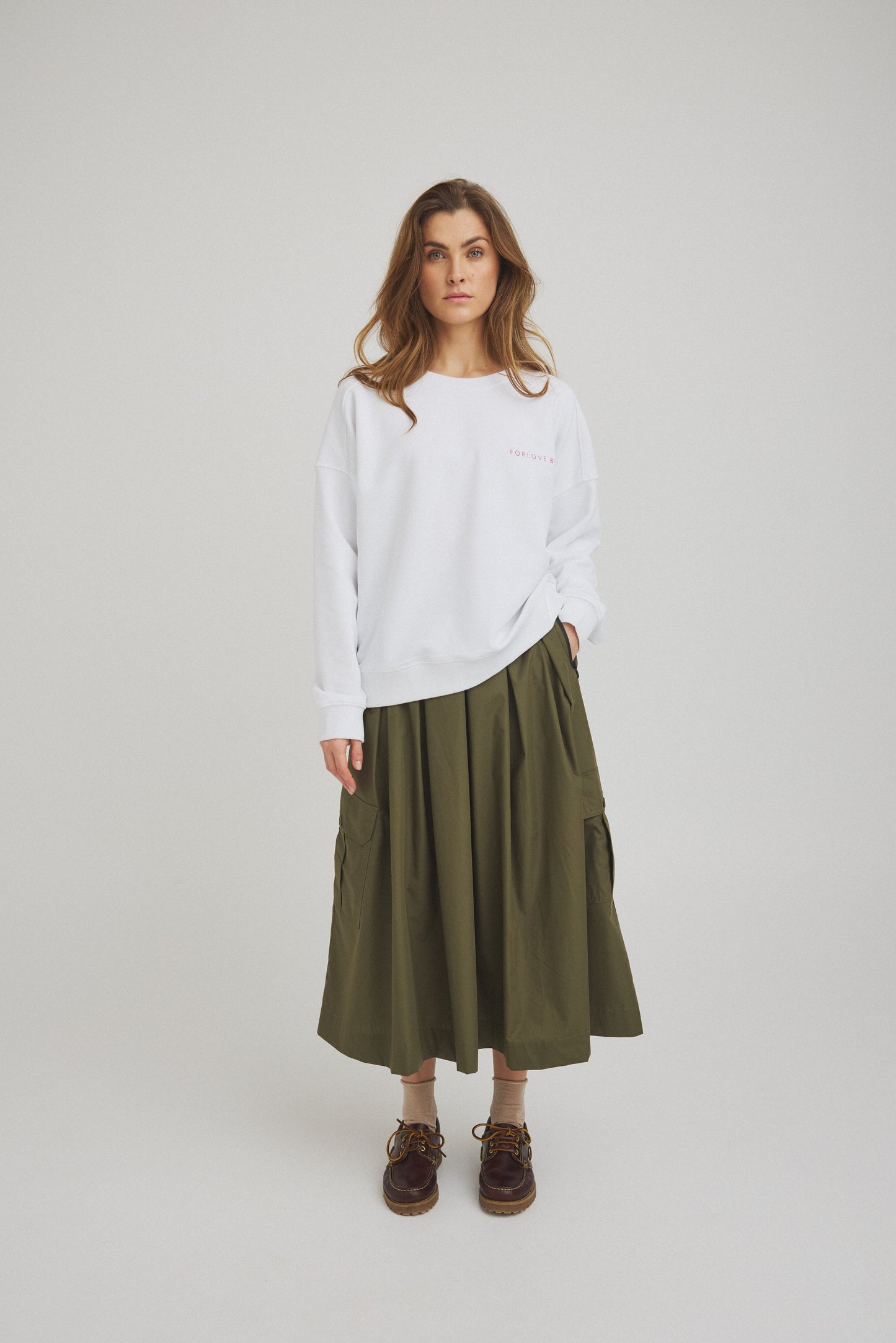 LUXZUZ // ONE TWO Malle Skirt Skirt 637 Dusty Olive