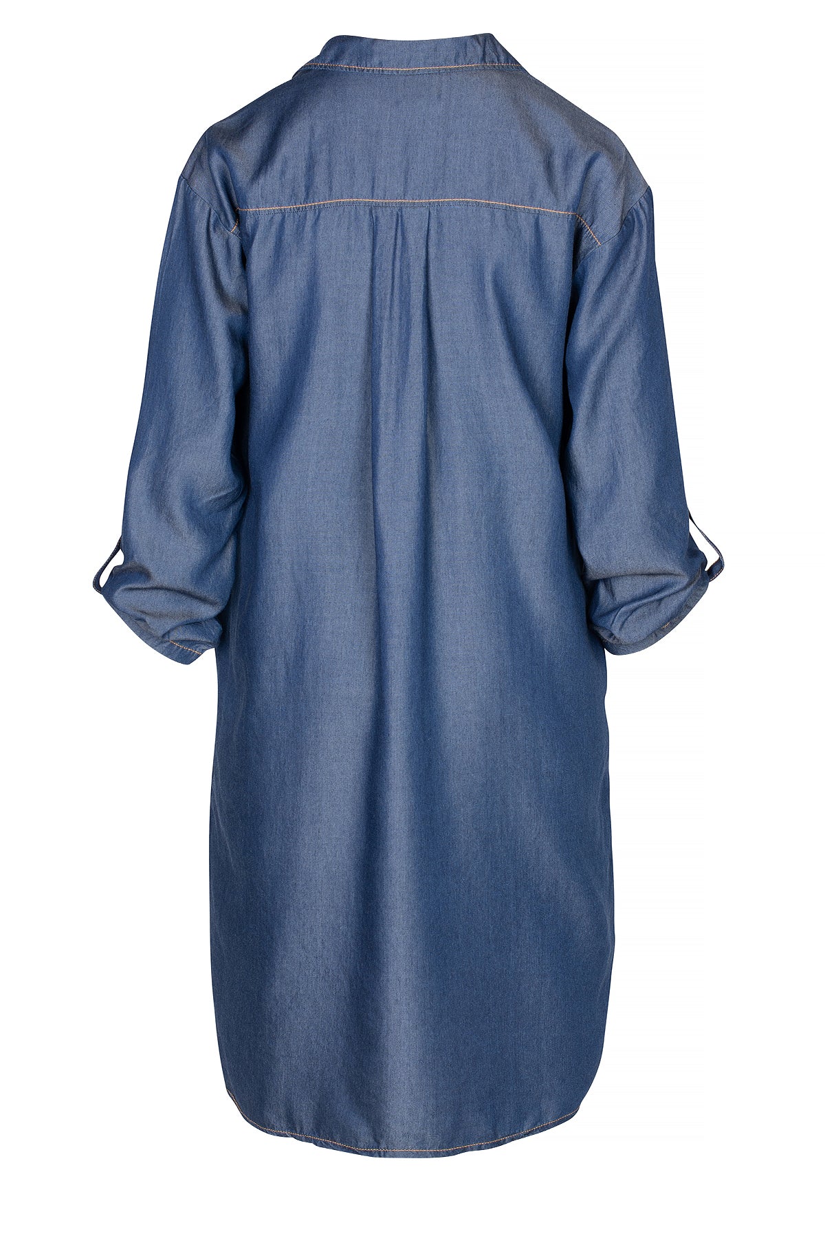 LUXZUZ // ONE TWO Osa Long Shirt Dress 541 Blue Indigo