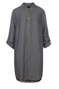 Osa Long Shirt - Fade to grey