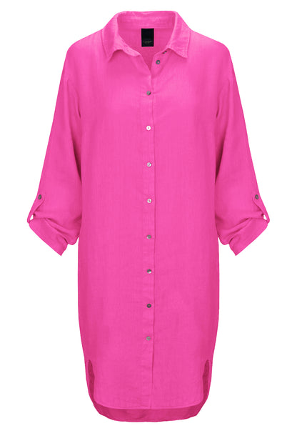 LUXZUZ // ONE TWO Osa Long Shirt Tuniqué 388 Cabaret Pink