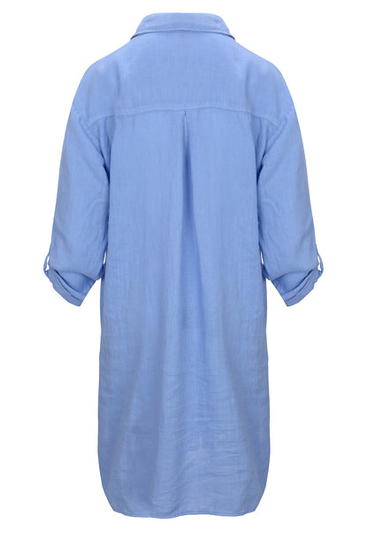 LUXZUZ // ONE TWO Osa Long Shirt Tuniqué 553 Granada Sky