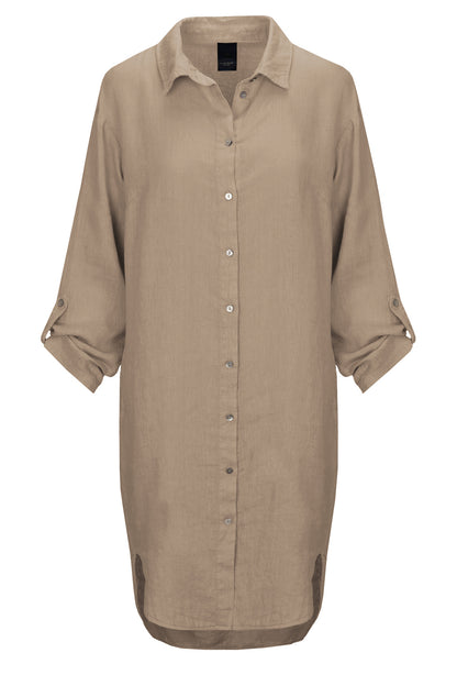 LUXZUZ // ONE TWO Osa Long Shirt Tuniqué 774 Granola