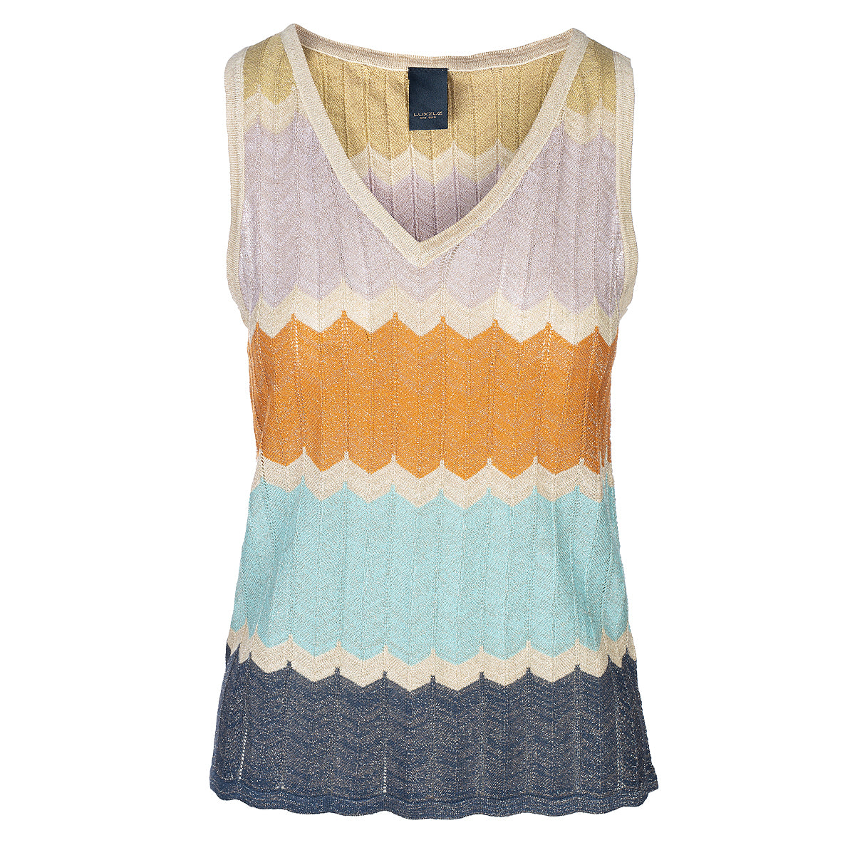 LUXZUZ // ONE TWO Quin Knit Top Knit 583 Aqua mix