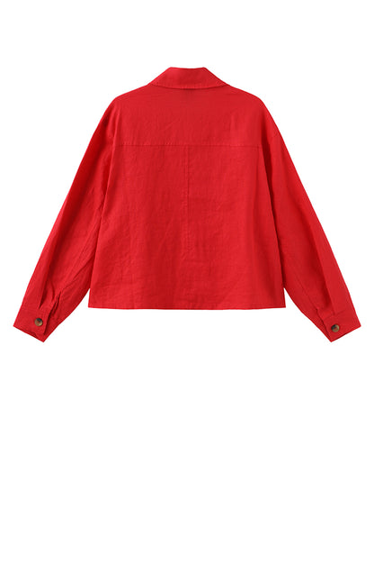 LUXZUZ // ONE TWO Ruby Shirt Shirt 349 Flame Scarlet