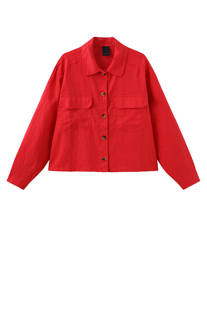 LUXZUZ // ONE TWO Ruby Shirt Shirt 349 Flame Scarlet