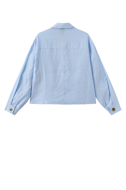 LUXZUZ // ONE TWO Ruby Shirt Shirt 501 Cerulean Blue