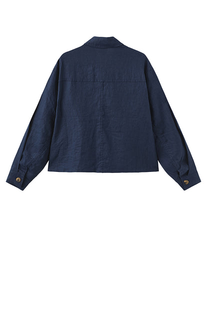 LUXZUZ // ONE TWO Ruby Shirt Shirt 575 Navy Blue