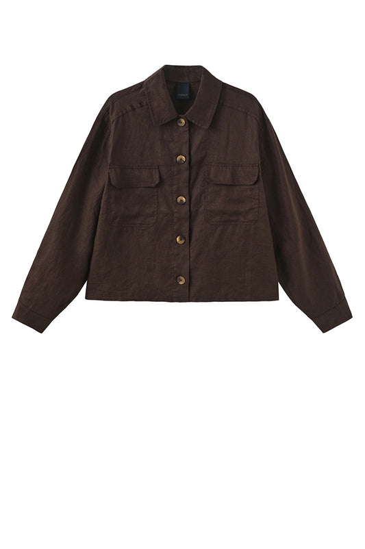 LUXZUZ // ONE TWO Ruby Shirt Shirt 799 Choco Lux