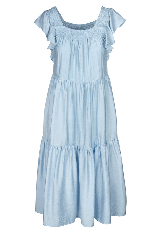 LUXZUZ // ONE TWO Rufusana Dress Dress 510 Chambray Blue
