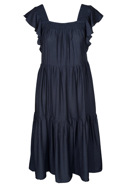 LUXZUZ // ONE TWO Rufusana Dress Dress 575 Navy Blue
