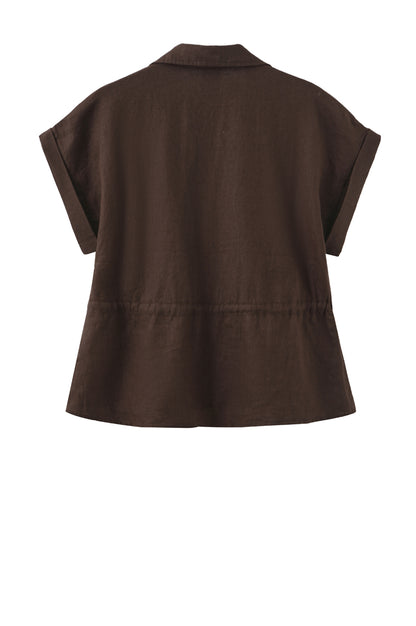 LUXZUZ // ONE TWO Sari Shirt Shirt 799 Choco Lux