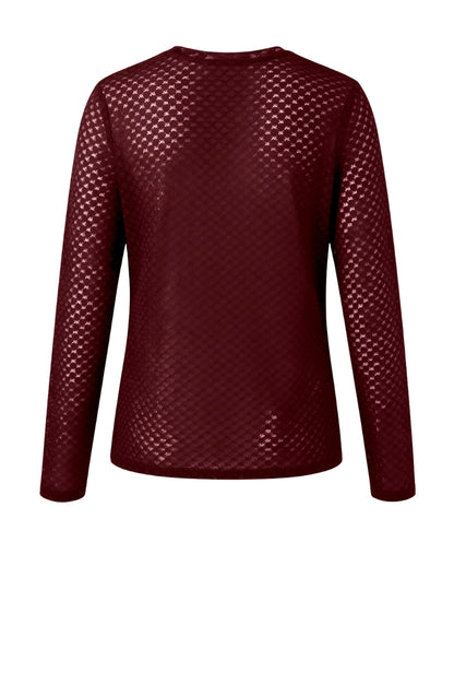 LUXZUZ // ONE TWO Segberg Lace T-shirt T-Shirt 444 Plum